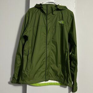 The North Face HYVENT 2.5L Rain Coat Dark Olive Green Men's Size M
